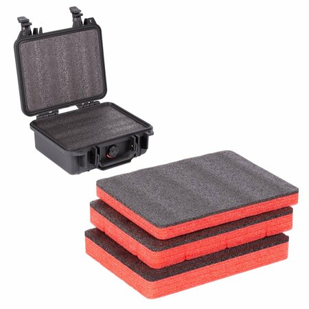 5S SUPPLIES Replacement ECONO FOAM for Pelican 1200 Protector Case PEL-1200-BLK/RED